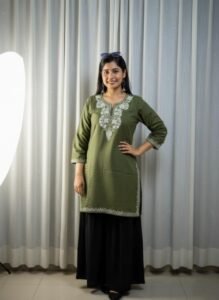 Cotton Aari Work Kurti