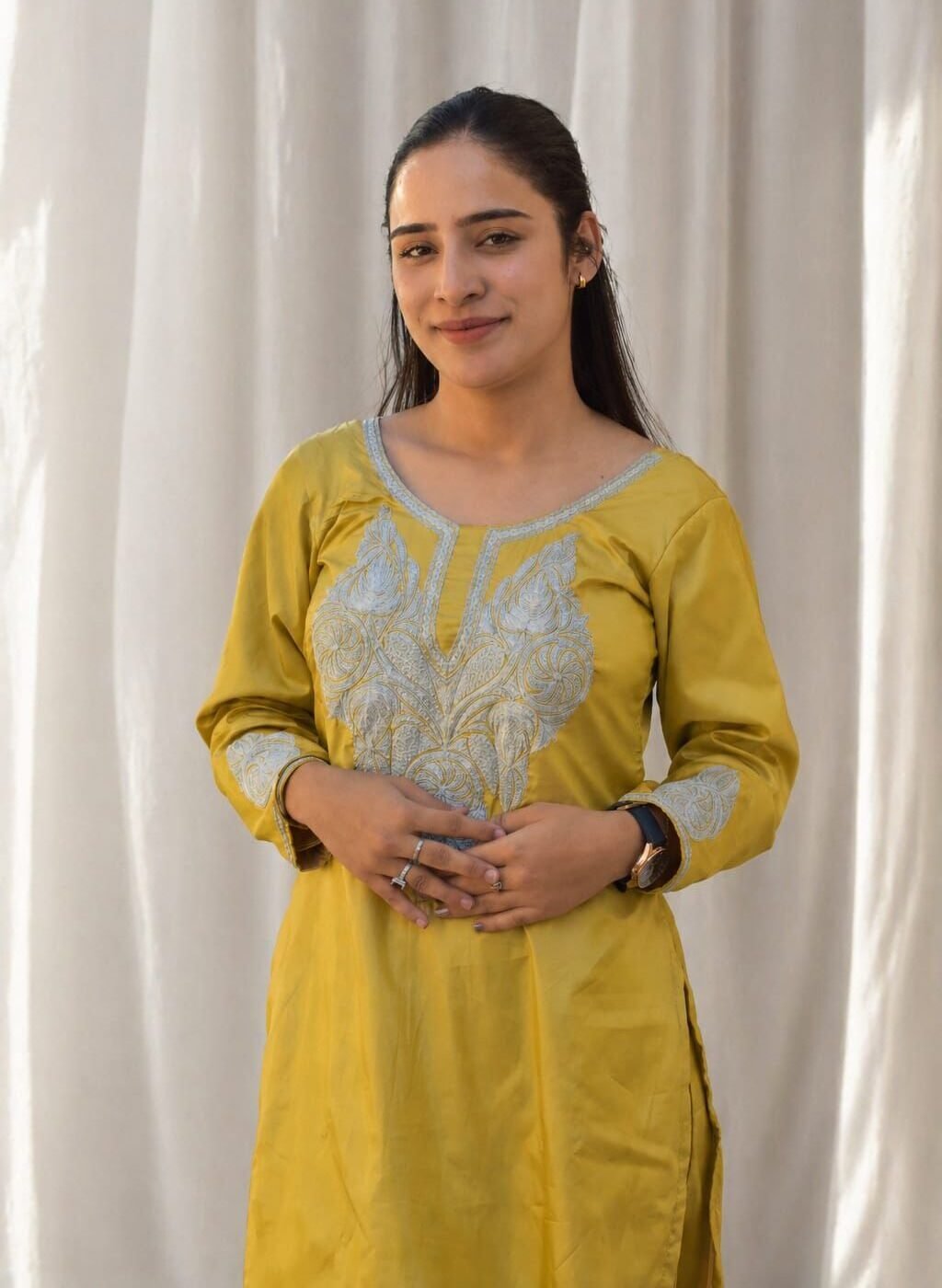Tilla Work Silk Suit