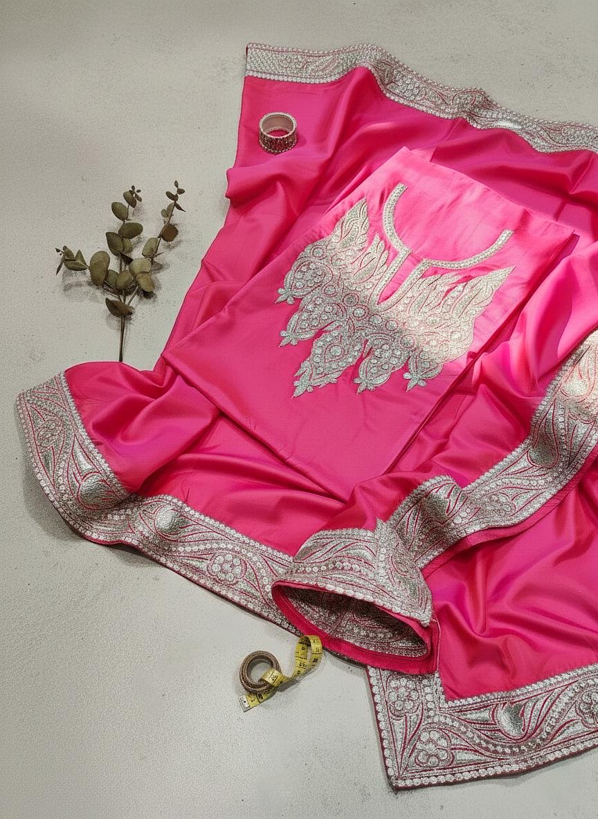 Tilla Work Silk Suit